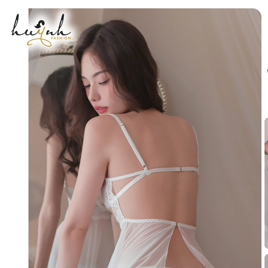Đầm Ngủ Ren Xuyên Thấu Có Gọng Nâng Ngực Kèm Chip Xẻ Đũng - N107 | BigBuy360 - bigbuy360.vn