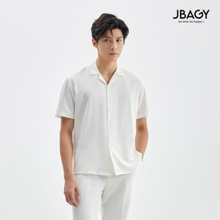 Áo sơ mi cuban shirt vải lụa bamboo cao cấp JBAGY JS0208