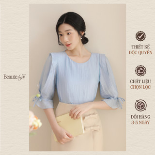 Beautebyv - áo sơ mi nữ tay cách điệu yours