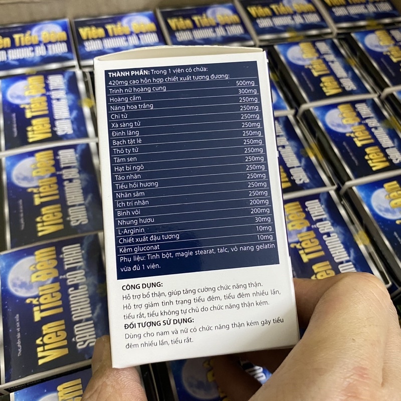 VIÊN TIỂU ĐÊM Sâm Nhung Bổ Thận (DIOPHACO) hỗ trợ bổ thận tăng cường chức năng thận giảm tiểu đêm nhiều lần tiểu rắt