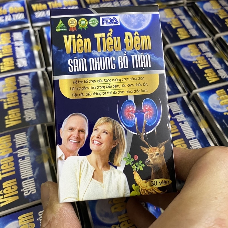 VIÊN TIỂU ĐÊM Sâm Nhung Bổ Thận (DIOPHACO) hỗ trợ bổ thận tăng cường chức năng thận giảm tiểu đêm nhiều lần tiểu rắt