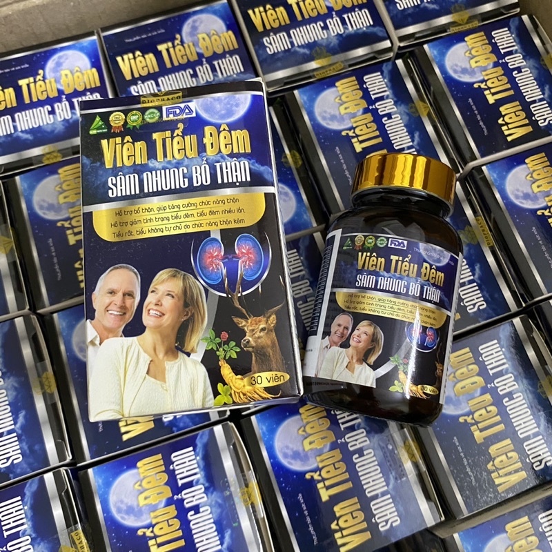 VIÊN TIỂU ĐÊM Sâm Nhung Bổ Thận (DIOPHACO) hỗ trợ bổ thận tăng cường chức năng thận giảm tiểu đêm nhiều lần tiểu rắt