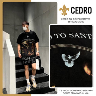 [ÁO SANTA] : THUN NAM NỮA CỔ TRÒN - CHẤT COTTON ĐỊNH LƯỢNG 280GSM - FORM UNISEX Menswear