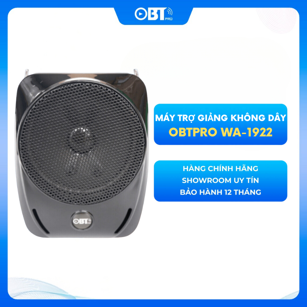 Loa trợ giảng không dây OBTpro WA1922, Máy trợ giảng micro cài đầu công nghệ Đức bảo hành 12 tháng