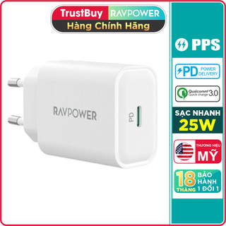 Củ sạc siêu nhanh dòng samsung galaxy s21, s21+, s21 ultra the galaxy,s20, s20+, s20 ult ravpower rp-pc156