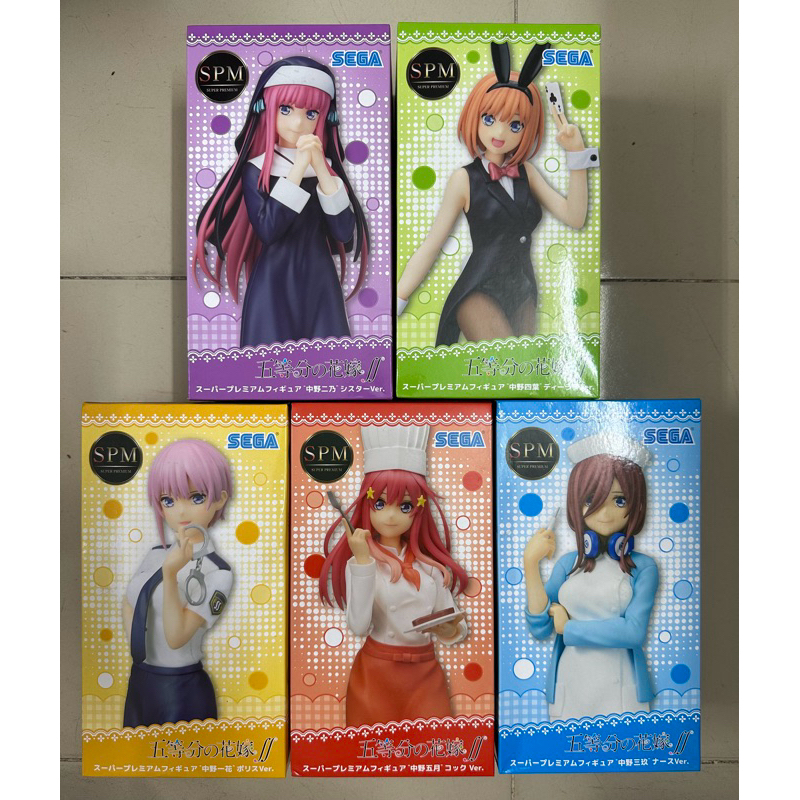 Combo 5 Mô hình chị em Nakano Ichika Nino Miku Yotsuba Itsuki Figure - nhà có 5 nàng dâu Gotobun no 
