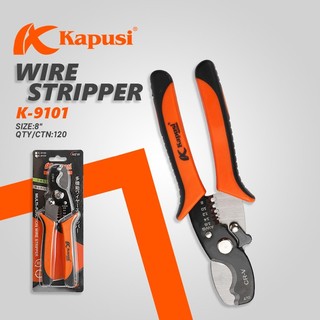 Kìm , kềm tuốt dây điện , kìm cắt cáp tự bung Kapusi