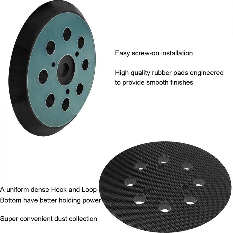 tấm chà nhám 5 inch 8 lỗ dành cho makita bo5010 ,bo5030 / k ,bo5031k ,bo5041k,xob01z sander