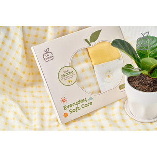 SET 2 KHĂN SỮA + 1 Khăn Đa Năng SỢI TRE LỤA LA POMME (30x30CM)