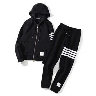 Bộ Nỉ Dài Tay Thể Thao Số 1977 🦋 Set Đồ Gồm Áo Hoodie Có Nón Và Quần Jogger Unisex Nam Nữ Dáng Dài 3 Màu 🦋( Có Tách Lẻ