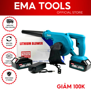 Máy thổi bụi cầm tay dùng pin Makita 199v, máy thổi hút bụi cầm tay công suất lớn 680W vệ sinh đa năng thổi khỏe sạch sẽ