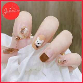 [Mã-R715] Móng Tay Giả Juliana Hộp 24 Nails Box (Kèm Phụ Kiện Làm Móng)