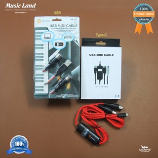Dây Cáp Chuyển Đổi MIDI Sang USB & Type C Wersi - Cao Cấp