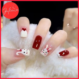 [Mã-R703] Móng Tay Giả Juliana Hộp 24 NailsBox (Kèm Phụ Kiện Làm Móng)