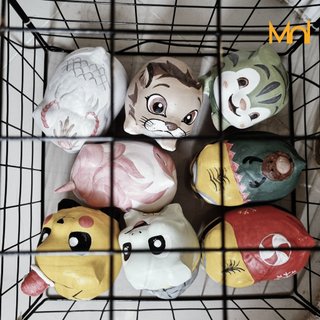 Heo đất handmade - heo vẽ theo mẫu shop heo đất mái nhiều size
