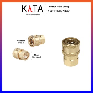 Đầu cái nối nhanh súng phun rửa xe với béc xịt rửa, bình phun bọt tuyết máy xịt rửa áp lực cao RX16