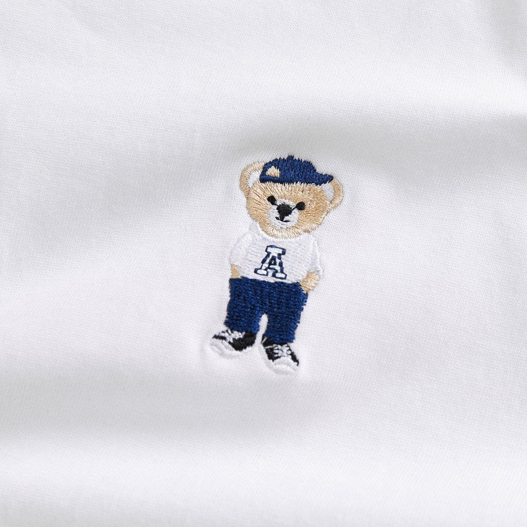Áo Polo BabyTee Amee Bear Thêu Phối Bo/ Cotton 100% | BigBuy360 - bigbuy360.vn