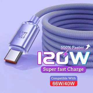 Dây Cáp Sạc Nhanh 120W 6A USB Type c Cho Xiaomi Huawei Oneplus
