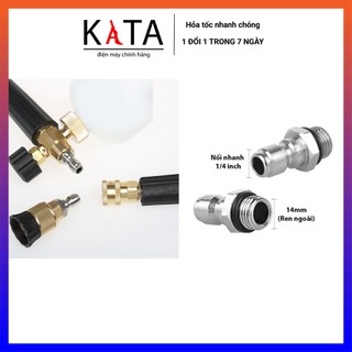 Đầu đực nối nhanh súng phun với béc xịt rửa, bình phun bọt tuyết máy xịt rửa áp lực cao RX12