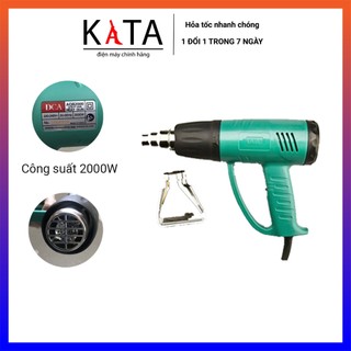 Máy khò hơi nóng DCA AQB2000 Q1B-FF-2000 (Xanh) - Khò màng co bọc giỏ quà, mĩ phẩm, khò ống nước,...