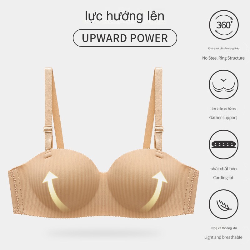 Áo Ngực Su Quả Ngang Không Gọng Siêu Chống Tụt Siêu Đẩy Ngực 2288