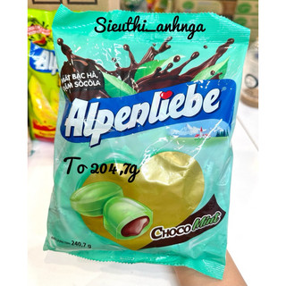 Kẹo Alpenliebe Bạc Hà Nhân Socola Gói 240,7g