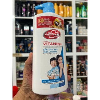 ( Xanh nhạt )Sữa tắm Lifebuoy mát lạnh sảng khoái 850gr