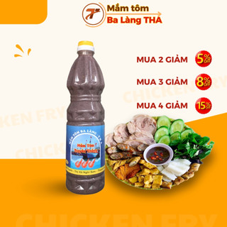 Mắm tôm ba làng chai 500g và chai 1kg đặc sản thanh hóa