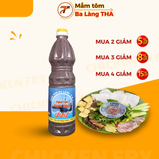 Combo mắm tôm ba làng THA đóng chai 1kg đặc sản ba làng thanh hoá