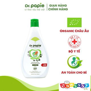 Nước tắm gội thảo dược an toàn cho bé Dr.Papie chai 300 - 500ml