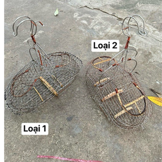 Lồng bẫy khuyên inox Sài Gòn, lồng bẫy 2 cửa inox nan mau chim ốc mít hút mật hàng loại 1