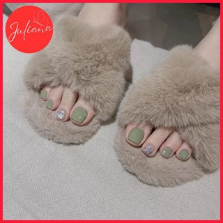 [Mã-F014] Set 24 Móng Chân Giả Juliana Cao cấp (Tặng Kèm Keo + Dũa + Miếng Dán)