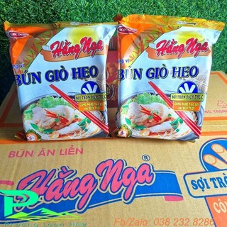Bún Hằng Nga giò heo_Sợi tròn đích thực - Thùng 30gói