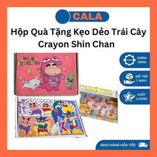 Hộp quà tặng kẹo dẻo trái cây crayon shin chan cậu bé bút chì