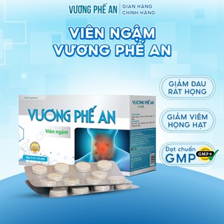  1 Hộp 30 Viên ngậm Vương Phế An - Hỗ Trợ Bổ Phế Giảm Ho Hen Đau Rát Họng Viêm Họng Viêm Họng Hạt Amidan Hốc Mủ. 