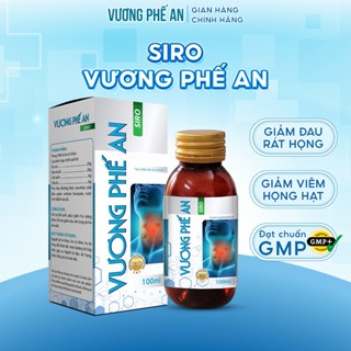  Siro Vương Phế An 100ml - Hỗ Trợ Bổ Phế Ho Hen Giảm Viêm Họng Mãn Tính Đau Rát Họng Viêm Họng Hạt Amidan Hốc Mủ 