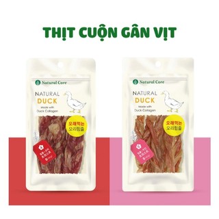 Thịt cuộn gân vịt cho chó - snack natural core