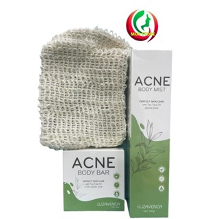  Xà Phòng   Xịt Mụn Lưng ELIZAVENCA giảm mụn lưng viêm nang lông sáng da không để lại thâm 