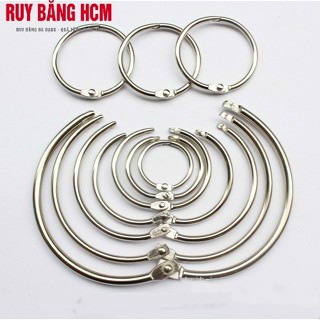 Khoen tròn đóng mở làm album flash card đủ size 2cm-9cm (Bán từ 10 cái)