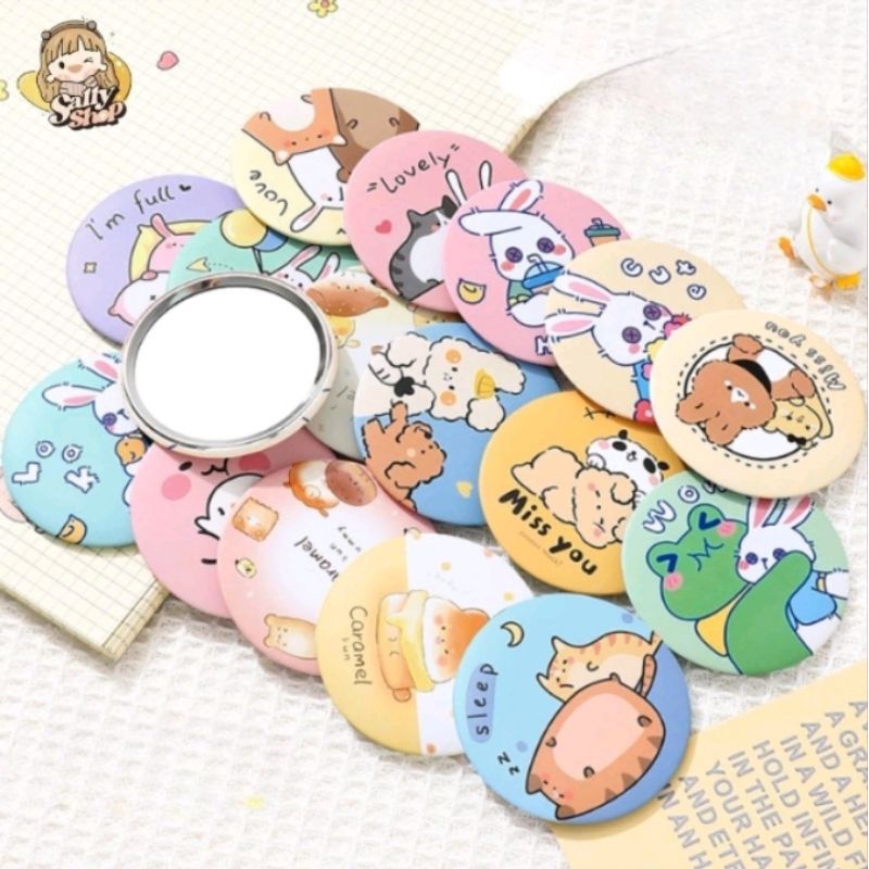 Gương mini bỏ túi và gương mini có lược.