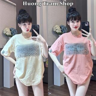Áo thun Freesize Hương Trầm Shop - Dập Nổi và Loang Specialist , Chất cotton khô 3158 , Freeszie 42-70kg