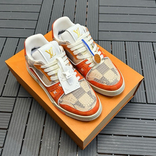 Giày Sneaker Luxury L.V Trainer Full box tặng box bảo vệ