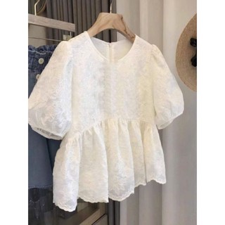 Áo ren hoa nổi hàng QC