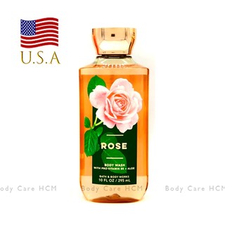 Chính hãng Mỹ | Sữa tắm vitamin E dưỡng ẩm hương Rose - Bath and Body Works 295ml