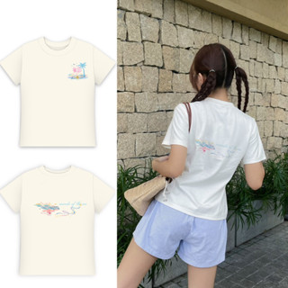 Áo Thun Nữ Baby Tee "Love Summer " - Kraken Drk 250gsm cotton 2 chiều.