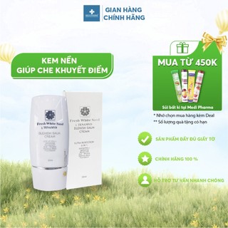 Kem nền che khuyết điểm tenamyd fresh white sand blemish balm cream tuýp 30ml