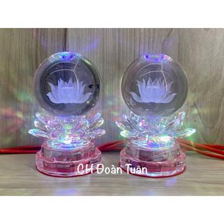 MỘT ĐÔI ĐÈN THỜ PHA LÊ QUẢ CẦU 14CM