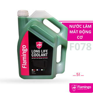 Nước làm mát động cơ ô tô màu xanh/đỏ Flamingo F078 5 lít - Hãng Phân Phối Chính Thức