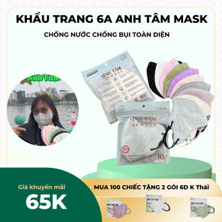 [ Mua 100C Tặng 20 Chiếc K6 Thái] Thùng 100 chiếc Khẩu trang 6A Mẫu Thời Trang HotTrend mới 2024