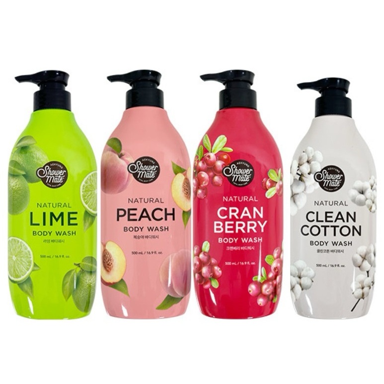 Sữa Tắm Aekyung Showermate Hàn Quốc Dưỡng Ẩm, Làm Mềm Da, Giảm Căng Thẳng Mệt Mỏi, Giảm Quá Trình Lã